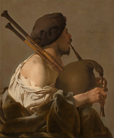 Dudelsackspieler von Hendrick ter Brugghen